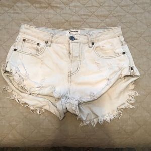 Light light blue One Teaspoon Bandit Shorts